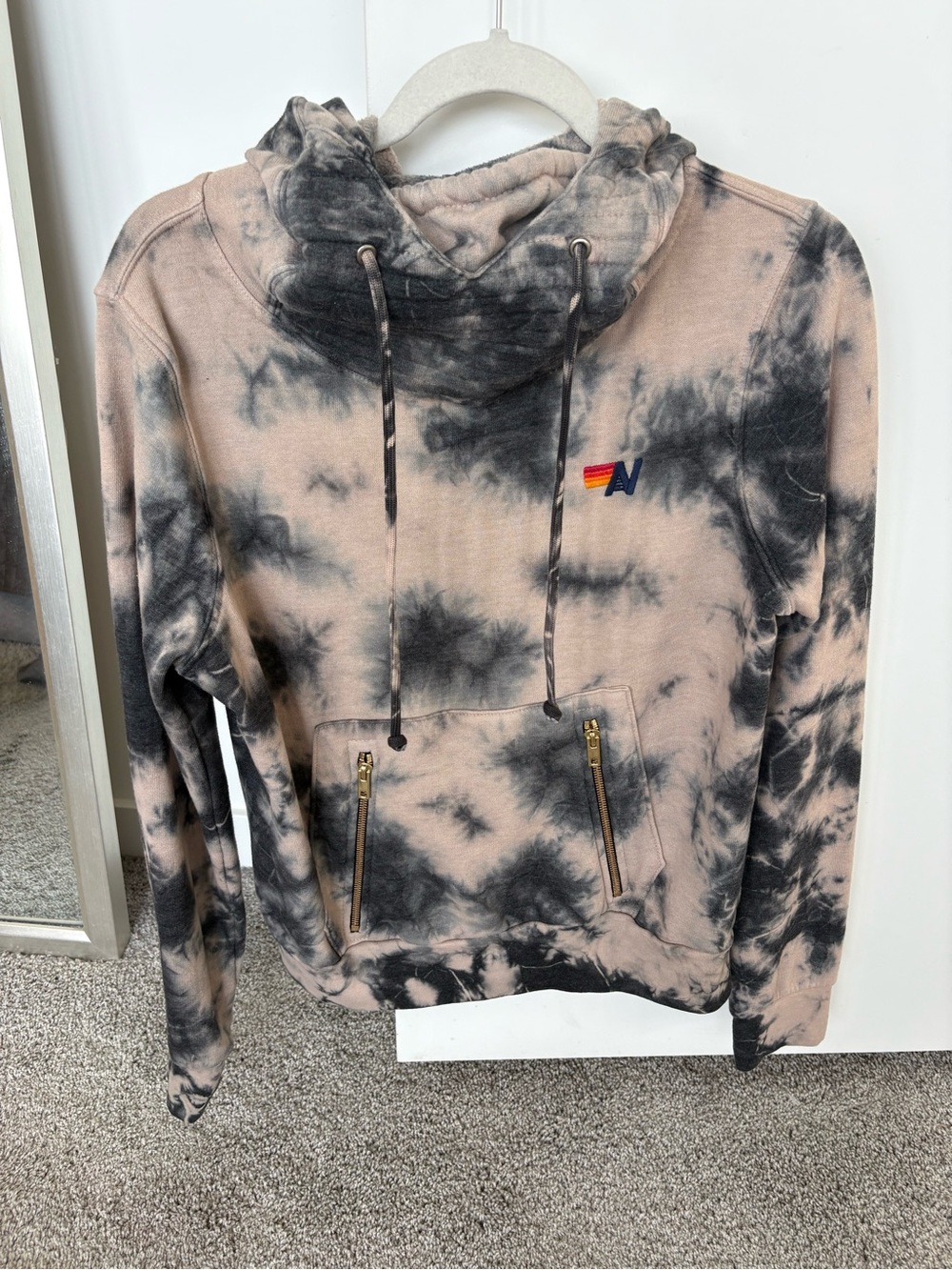 Aviator Nation tie-dye Ninja pullover hoodie sz S
